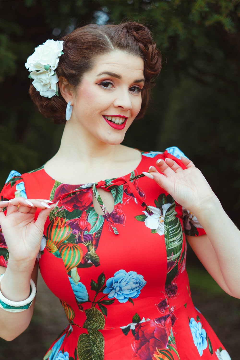 Tropical Blossom Dress in Extended Sizing